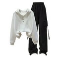 thumbnail image 1 of Tiijoy Teen Girls Sweatsuit Casual Pullover Hoodie and Joggers Set, Sizes 15-16, 1 of 4