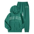 thumbnail image 1 of Tiijoy Teen Girls Fleece Sweatsuit Los Angeles Print Zip Up Hoodie Joggers Set, Sizes 13-14, 1 of 3