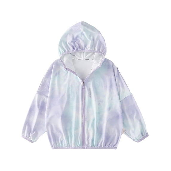 Tiijoy Girls Lightweight Jacket Upf 50+ Loose Zipper Casual Outerwear, Sizes 13-14