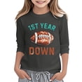 thumbnail image 1 of Tiijoy Teen Girls Long Sleeve T-Shirt Football Print Crew Neck T Shirt, Sizes 13-14, 1 of 4
