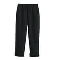 thumbnail image 1 of Tiijoy Teen Girls School Uniform Fleece Khaki Pants Straight Fit Pull On Pants, Sizes 15-16, 1 of 3