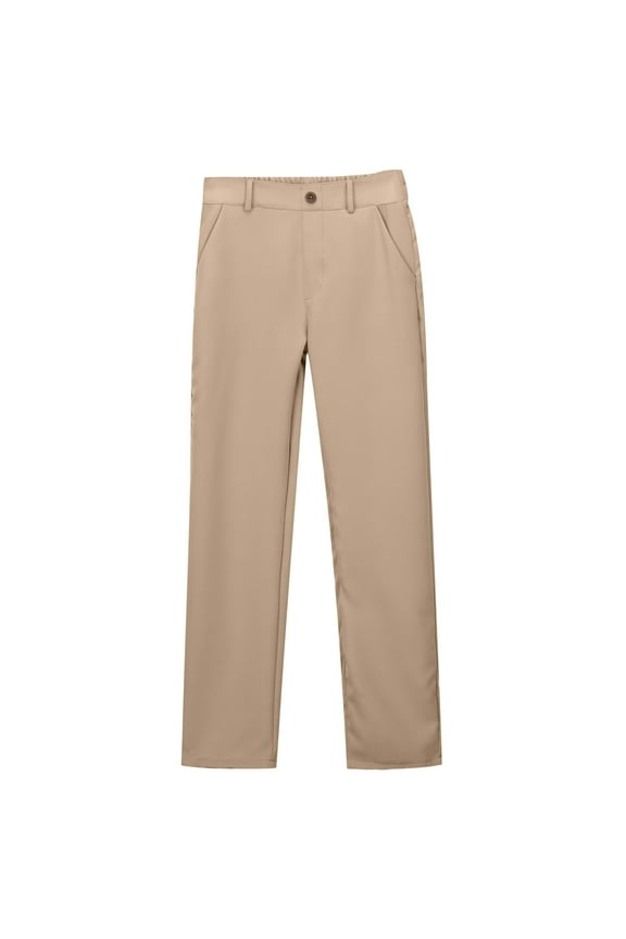 Teen Girls School Uniform Pants Casual Pull On Stretch Chino Pants, Sizes 15-16