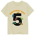 thumbnail image 1 of Tiijoy Toddler Boys 5Th Birthday T Shirt Letter Print Short Sleeve T-Shirt, Sizes 1-2T, 1 of 2