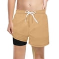 thumbnail image 1 of Tiijoy Toddler Boys Athletic Shorts with Compression Liner Quick Dry Board Shorts, Sizes 2-14, 1 of 3