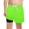 thumbnail image 1 of Tiijoy Toddler Boys Athletic Shorts with Compression Liner Quick Dry Board Shorts, Sizes 2-14, 1 of 3