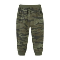 Tiijoy Toddler Boys Camo Joggers Pants Casual Active Pull On Pants Sweatpants, Sizes 1-2