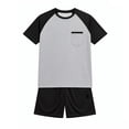 thumbnail image 1 of Tiijoy Toddler Boys Casual Outfits Soft Loose Short Sleeve T-Shirt Shorts Set, Sizes 2-3, 1 of 5