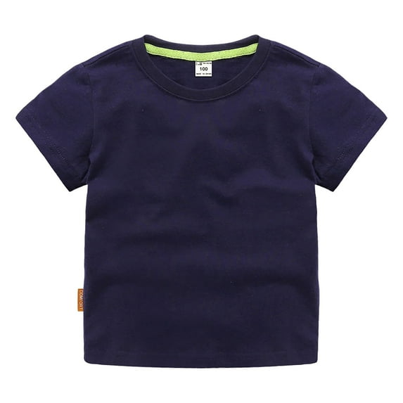 Tiijoy Toddler Boys Classic Fit Crewneck T Shirt Organic Cotton Soft Short Sleeve T-Shirt