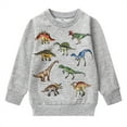 thumbnail image 1 of Tiijoy Toddler Boys Crewneck Sweatshirt Dinosaur Print Fall Winter Pullover, Sizes 1-2, 1 of 6