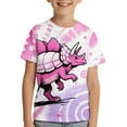 thumbnail image 1 of Tiijoy Toddler Boys Dinosaur Tie Dyed T-Shirt Crew Neck Short Sleeve T Shirt, Sizes 3-4, 1 of 5