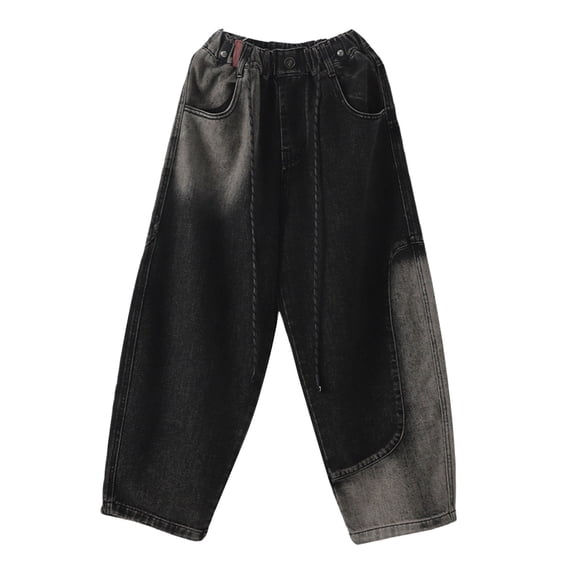 Tiijoy Toddler Boys Distressed Jeans Baggy Straight Leg Denim Pants, Sizes 4-16