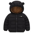 thumbnail image 1 of Tiijoy Toddler Boys Down Coat Winter Warm Fleece Lined Hooded Zip Up Puffer Jacket, Black, 1 of 8
