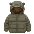 thumbnail image 1 of Tiijoy Toddler Boys Down Coat Winter Warm Fleece Lined Hooded Zip Up Puffer Jacket, 1 of 8