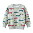 thumbnail image 1 of Tiijoy Toddler Boys Sweatshirt Car Pattern Crew Neck Comfy Pullover, Sizes 3-4T, 1 of 8