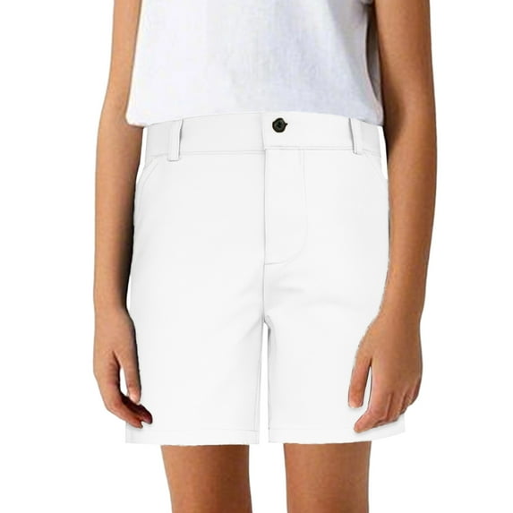 Tiijoy Toddler Boys' Formal School Performance Shorts Uniform Twill Flat Front Shorts, Sizes 4-5
