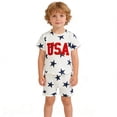 thumbnail image 1 of Tiijoy Toddler Boys Independence Day Outfits Short Sleeve T Shirt Shorts Set, Sizes 4-5, 1 of 3