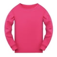 thumbnail image 1 of Tiijoy Toddler Boys Long Sleeve Pajama Top Solid Color Soft T-Shirt Basic Undershirt, Sizes 2-3, 1 of 3