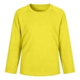 thumbnail image 1 of Tiijoy Toddler Boys Long Sleeve Rash Guard Quick Drying Stretch Sun Shirt Top, Yellow, Sizes 4-5, 1 of 3