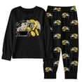 thumbnail image 1 of Tiijoy Toddler Boys Pajama Set Excavator Print Long Sleeve Top Pants Snug Fit Kids Sleepwear, 1 of 2