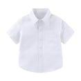 thumbnail image 1 of Tiijoy Toddler Boys Short Sleeve Pocket Shirt Summer Casual Button-Up Shirt, Sizes 3-4T, 1 of 8