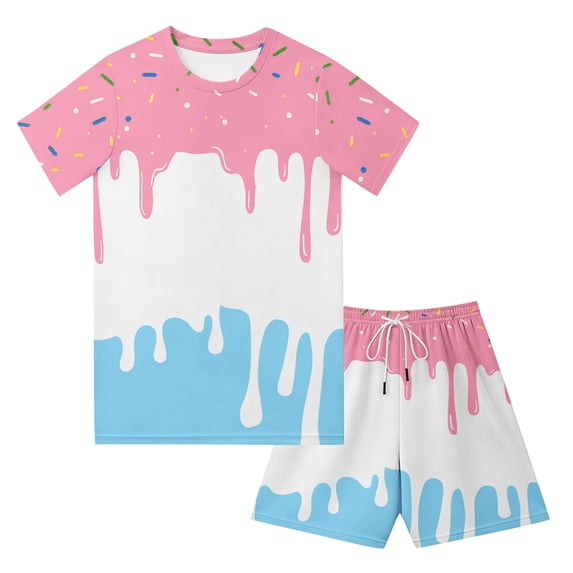 Tiijoy Toddler Boys Shorts Set Casual Short Sleeve T-Shirt Shorts Outfits, Sizes 3-4