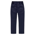 thumbnail image 1 of Tiijoy Toddler Boys Straight Leg Dress Pants School Uniform Pull-On Stretch Twill Trousers, 1 of 8