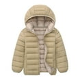 thumbnail image 1 of Tiijoy Toddler Boys Winter Puffer Jacket Casual Hooded Soild Padded Outerwear, Sizes 2-3, 1 of 2