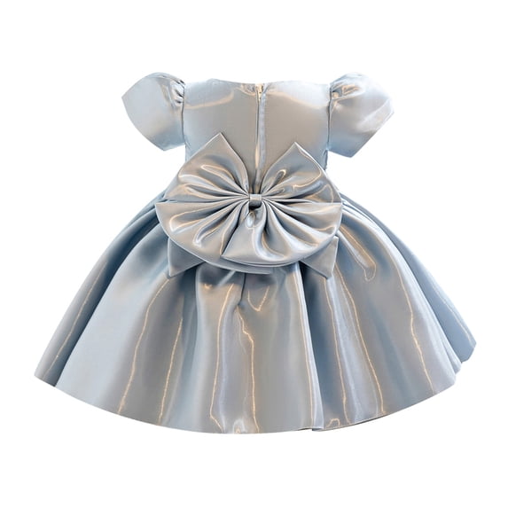 Tiijoy Toddler Girl's Bowknot Flutter Sleeves Dress Pageant Gown Birthday Princess Dress, Sizes 2-3