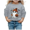 thumbnail image 1 of Tiijoy Toddler Girl's Halloween Sweatshirt Cute Graphic Hooded Sweatshirt, Sizes 3-4, 1 of 3