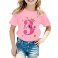 thumbnail image 1 of Tiijoy Toddler Girls 3Rd Birthday T Shirt Short Sleeve Round Neck T-Shirt, Sizes 1-2T, 1 of 3
