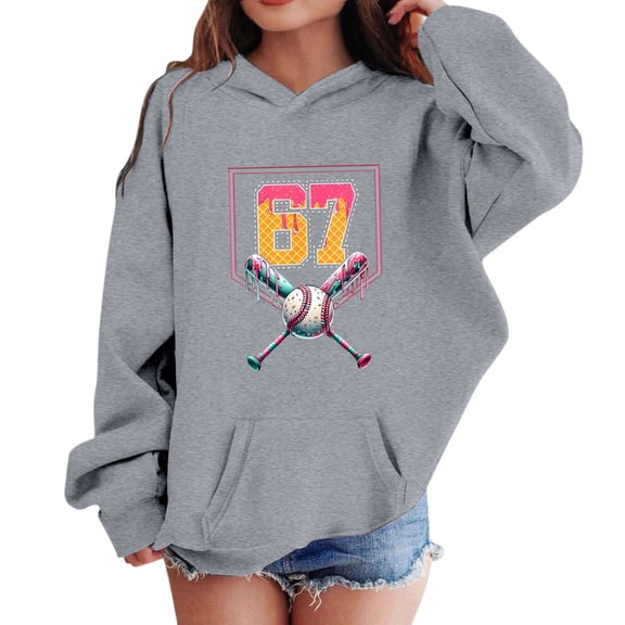 Tiijoy Toddler Girls Active Hoodie Graphic Print Hooded Sweatshirt with Pocket, Sizes 2-3T