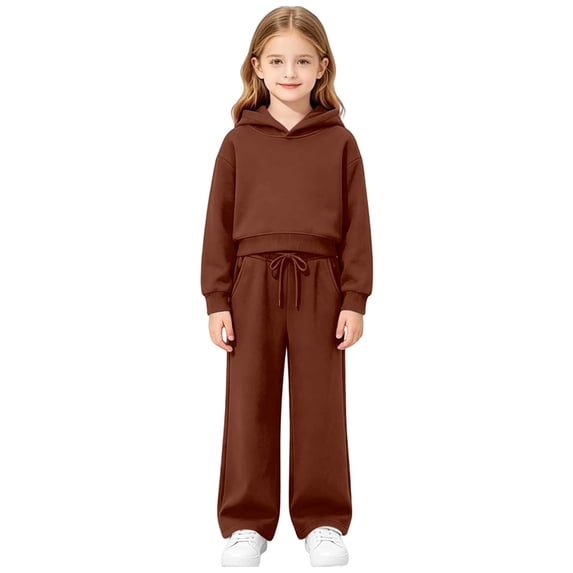 Tiijoy Toddler Girls Athletic Sweatsuit Casual Active Hoodie Sweatpants Outfits, Sizes 3-4