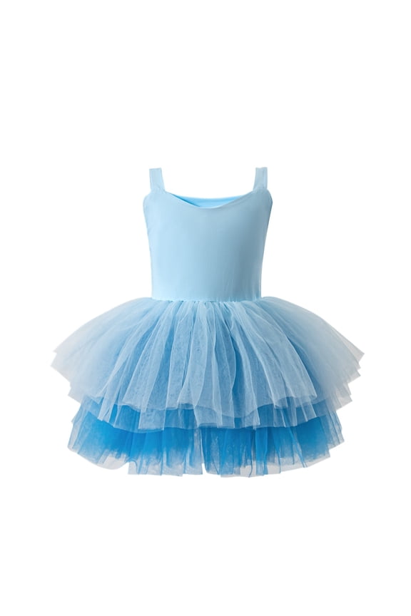 Toddler Girls Ballet Dance Dress Leotards Camisole Dress for Ballerina, Sizes 3-4