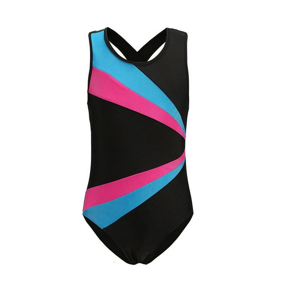 Tiijoy Toddler Girls Ballet Dance Gymnastics Leotard Sleeveless Bodysuit, Sizes 3-4T