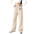 thumbnail image 1 of Tiijoy Toddler Girls Casual Sweatpants Comfortable Straight Leg Jogger Pants, Sizes 4-16, 1 of 3