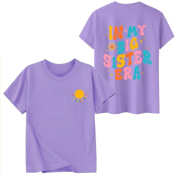 Tiijoy Toddler Girls Casual T-Shirt Letter Print Short Sleeve O-Neck T Shirt, Sizes 3-4T