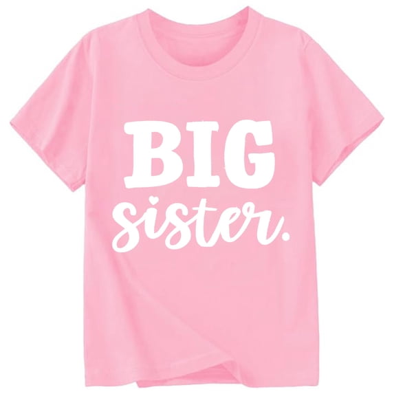 Tiijoy Toddler Girls Casual T Shirt Letter Print Short Sleeve T-Shirt Top, Sizes 1-13