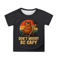 thumbnail image 1 of Tiijoy Toddler Girls Cute Capybara Graphic Tee Short Sleeve Round Neck T-Shirt, Sizes 3-13, 1 of 3
