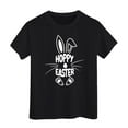 thumbnail image 1 of Tiijoy Toddler Girls Easter Short Sleeve Tee Letter Rabbit Crewneck T-Shirt, Sizes 3-13, 1 of 3