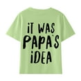thumbnail image 1 of Tiijoy Toddler Girls Father's Day T-Shirt Letter Print Short Sleeve T Shirt, Sizes 3-14, 1 of 8