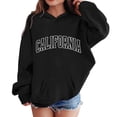thumbnail image 1 of Tiijoy Toddler Girls' Hoodie Letter Print California Hooded Sweatshirt, Sizes 3-4T, 1 of 3