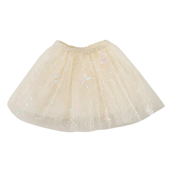 Tiijoy Toddler Girls Glitter Tutu Skirt Summer Princess Layered Tulle Skirt, Sizes 4-5
