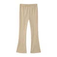 thumbnail image 1 of Tiijoy Toddler Girls High Waist Stretch Flared Pants Casual Cotton Trousers, Sizes 3-13, 1 of 3