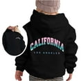 thumbnail image 1 of Tiijoy Toddler Girls Hoodie California Letter Print Pullover Hooded Sweatshirt, Sizes 3-4T, 1 of 3