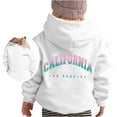 thumbnail image 1 of Tiijoy Toddler Girls Hoodie California Letter Print Pullover Hooded Sweatshirt, Sizes 3-4T, 1 of 3