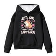 thumbnail image 1 of Tiijoy Toddler Girls Hoodie Capybara Print Casual Hooded Sweatshirt Pullover, Sizes 4-5T, 1 of 3