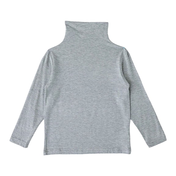 Tiijoy Toddler Girls Long Sleeve Turtleneck T-Shirt Solid Casual Undershirt, Sizes 3-4T