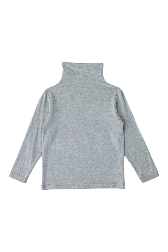 Toddler Girls Long Sleeve Turtleneck T-Shirt Solid Casual Undershirt, Sizes 3-4T