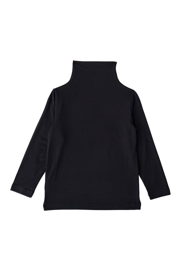 Toddler Girls Long Sleeve Turtleneck T-Shirt Solid Casual Undershirt, Sizes 4-5T