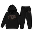 thumbnail image 1 of Tiijoy Toddler Girls Outfits Letter Print Pullover Hoodie Jogger Pants 2Pcs Set, Sizes 1-9, 1 of 2